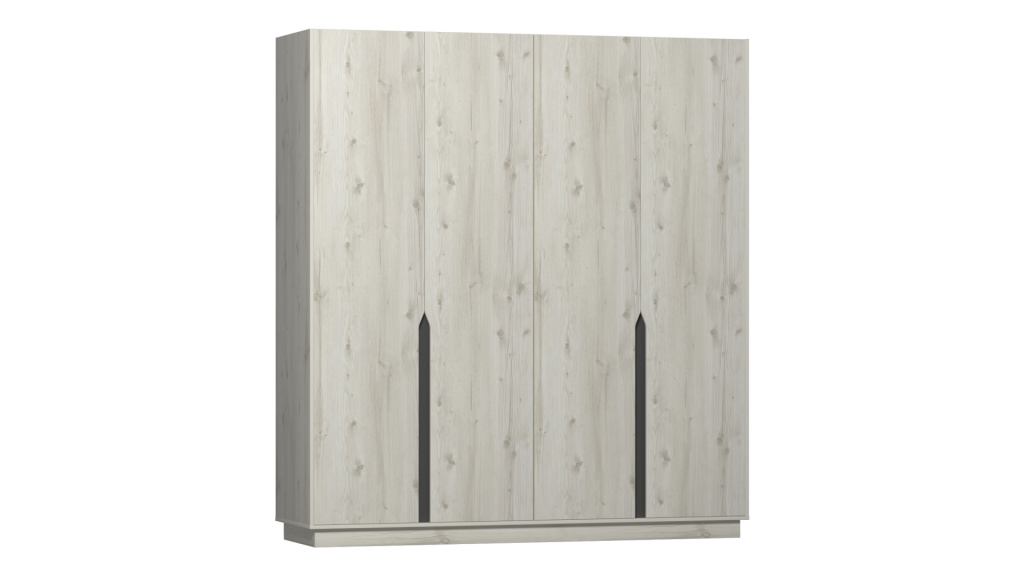 АЛМА Шкаф 4х дверный для платья и белья ЛДСП АСМ