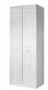 Ева-10 Шкаф 2-х дверн. для платья и белья (802*2204*583) МДФ АСМ 