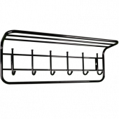 Вешалка с полкой 80 см